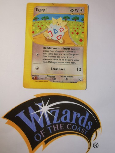 Carte pokémon togepi 114 - carte,