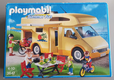 PLAYMOBIL SUMMER FUN 3647 - MANQUE 1 SUPPORT VELO 1 TABLE ET 1 BOITE SARDINE