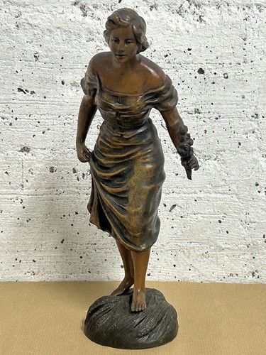 Antique spelter sculpture - spelter,