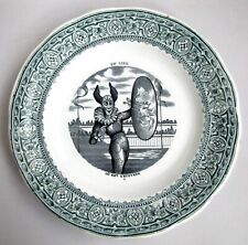 Assiette à dessert Cirque Devinette - Où est l'écuyère - Faïence de Gien