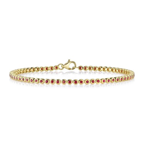 14k jaune rubis tennis - 14k,