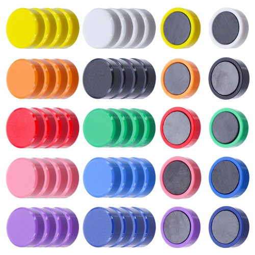 50pcs aimant frigo - aimant, colorés
