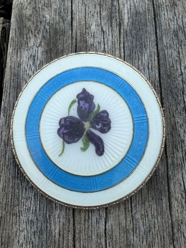 Broche émaillée argent - émaillée,
