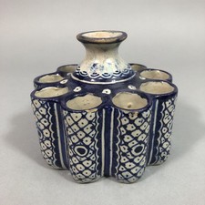 MAGHREB Céramique du MAROC Encrier en faïence émaillée à godet central