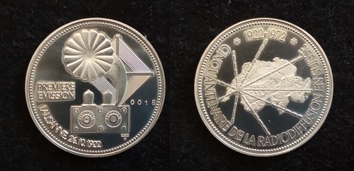 Medaille radiodiffusion suisse - medaille,