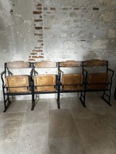 Ancienne Banquette/sièges de cinema annees 30 ￼Vintage