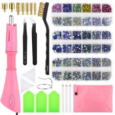 Bedazzler Kit avec Strass Applicateur Strass Hotfix avec 7 Embouts de Tailles...