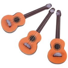  3 Pcs Mini Guitares Pour L'artisanat Instrument De Musique Miniature