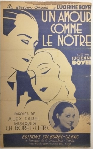 Ancienne partition amour - un,