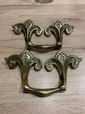 Anciennes poignées de porte meuble tiroir malle,en bronze