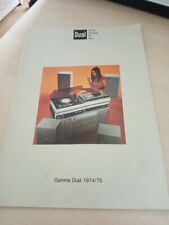 1974 CATALOGUE DUAL  PLATINE