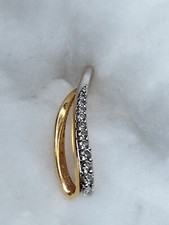 Pendentif deux tons en plaqué