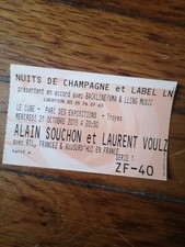 Billet Concert SOUCHON VOULZY