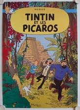 Affiche Bande Dessiné AVENTURES DE TINTIN - TINTIN ET LES PICAROS - HERGÉ