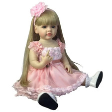 Poupée Bébé Reborn Silicone 55cm Réaliste Cadeau Anniversaire Noël Enfant