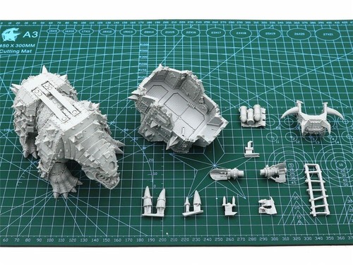 Unpainted ork squiggoth resin - squiggoth,