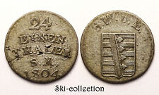 1/24 Thaler 1804, SAXE-WEIMAR-EISENACH. États Allemands/ Germany. Billon