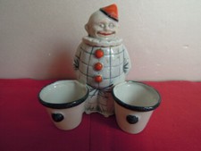Salière clown porcelaine - clown, en