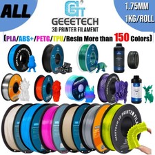 Geeetech Filament impression 3D1kg1.75mm PLA ABS+ PETG TPU résine UV multicolore