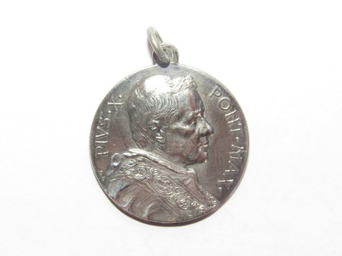 07j34 antique medal religious - 07j34,