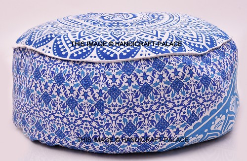 Pouf ottoman mandala indien - pouf,