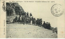 ALPES DE HAUTE PROVENCE  col du sautron  frontiere Italienne  CHASSEURS ALPINS