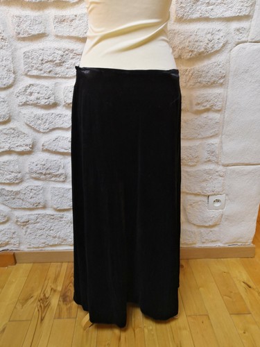 Jupe noire viscose soie - , armand