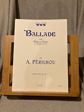 A. Périlhou Ballade pour flûte ou violon et piano partition éditions Heugel