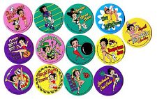 POGS - H-BB13 002 Lot de 13 Pogs BETTY BOOP (Cartoon) 1994