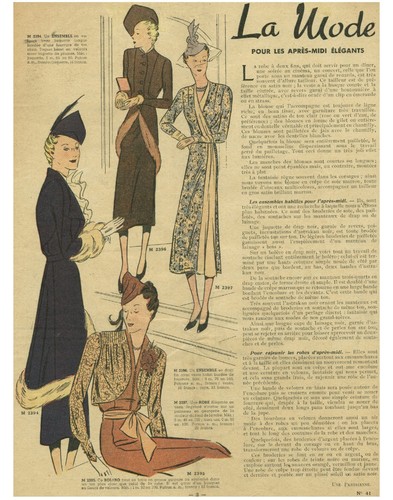 Publicité ancienne mode