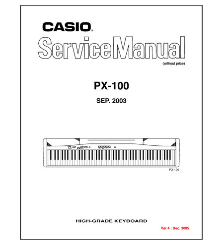 Casio 100 service manual - px-100,