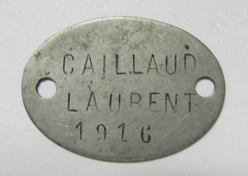 Plaque identité soldat - du,