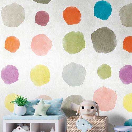 Papier peint photo cercles - papier,