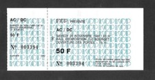 RARE / TICKET BILLET DE
