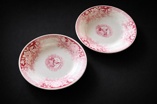 Assiettes creuses faïence - creuses,