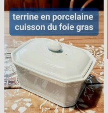 Terrine Blanche Foie Gras Porcelaine Four Cuisine Cuisson Art De La Table Neuve