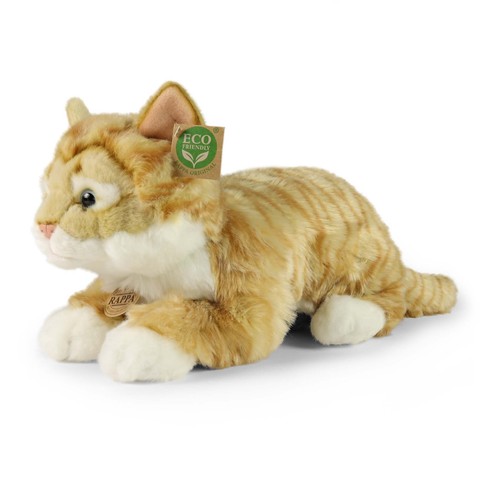 Peluche chat tigré rouge - peluche,