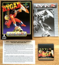 RYGAR COMPLET BOÎTE NOTICE ATARI LYNX PAL UK English CIB OVP jeu - Très Bon état