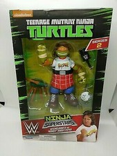 Teenage Mutant Ninja Turtle WWE Ninja Super Stars Michelangelo Rowdy Roddy Piper