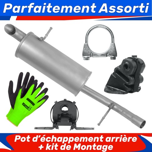 Pot échappement arrière - pot, d’échappement