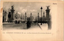 CPA PARIS EXPO 1900 - Pont Alexandre III et Avenue Nicolas II (306549)
