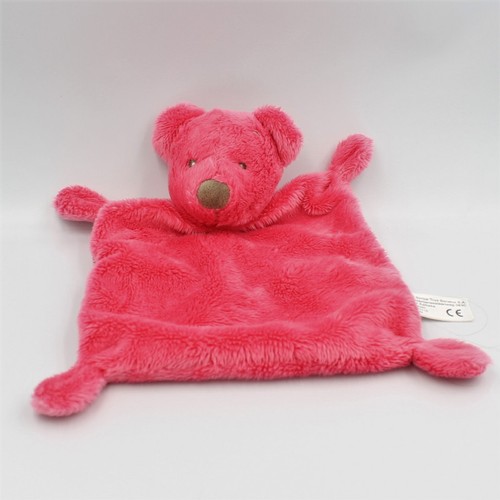Doudou plat ours rose - , kiabi