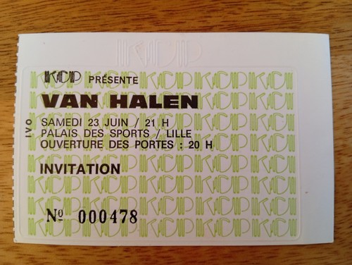 Ticket billet concert - billet, van