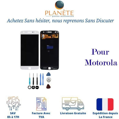 Ecran lcd tactile blanc - ecran,