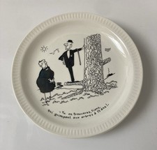 Lot 6 Assiettes dessin Jacques