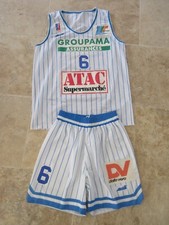 Maillot + Short TOURS Basket Club porté n°6 LNB vintage shirt collection XXL