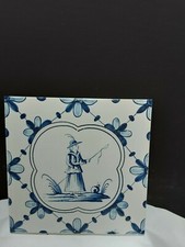 Ancien carreau Carrelage Desvres Fourmaintraux Delassus Tiles Azulejos Déco 13cm