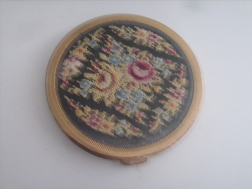 Poudrier ancien couvercle - poudrier,