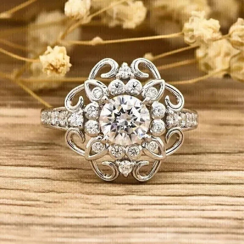 Bague blanc 14 carats - en,