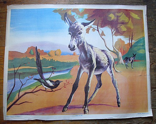 Ancien tableau affiche - *,